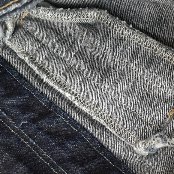 🇺🇸 Blue Cult Bootcut Blue Jeans No Pockets Snap Closure Size 28 - Picture 16 of 16